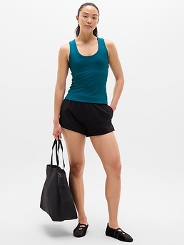 Signature Rib Scoop Tank - Blue - image 5