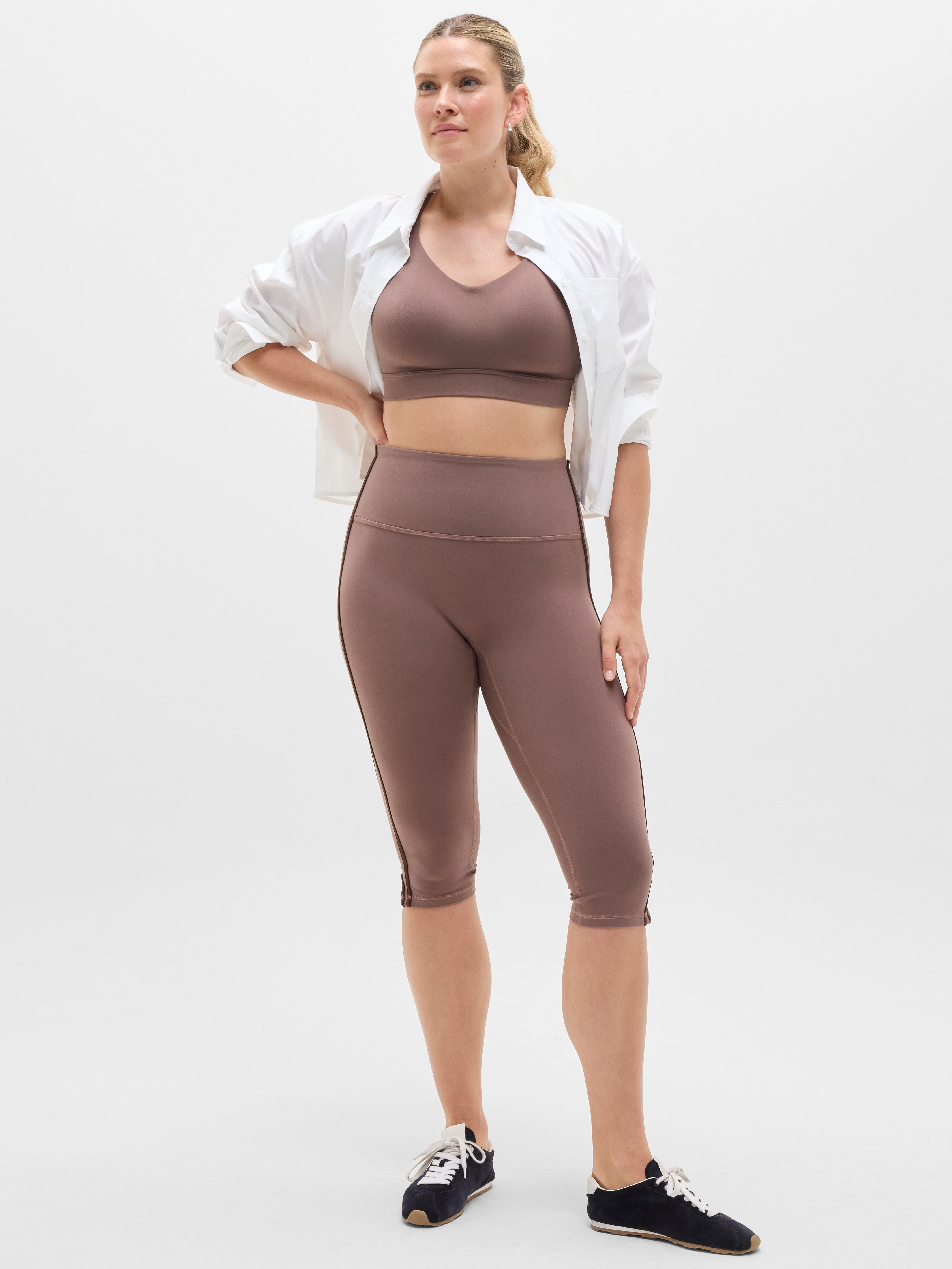 Athleta Perfect Form Sports Bra A-C - Brown (Driftwood) - 601675192