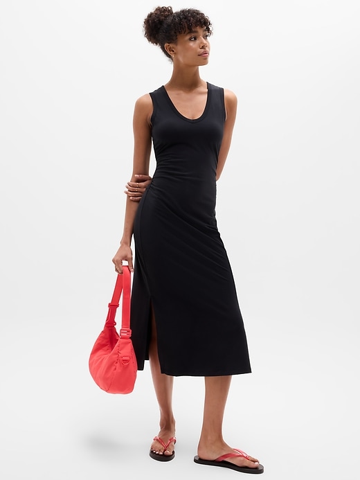 Image number 1 showing, Essential V-Neck Midi Dress