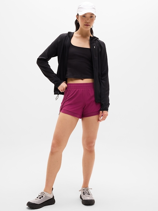 Image number 2 showing, Mesh Racer Run Mid Rise 4" Short