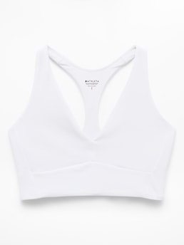 Athleta Transcend Longline Bra A-C - White (Bright White) - 864116002