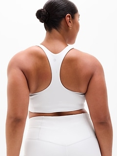Athleta Transcend Longline Bra A-C - White (Bright White) - 864116002