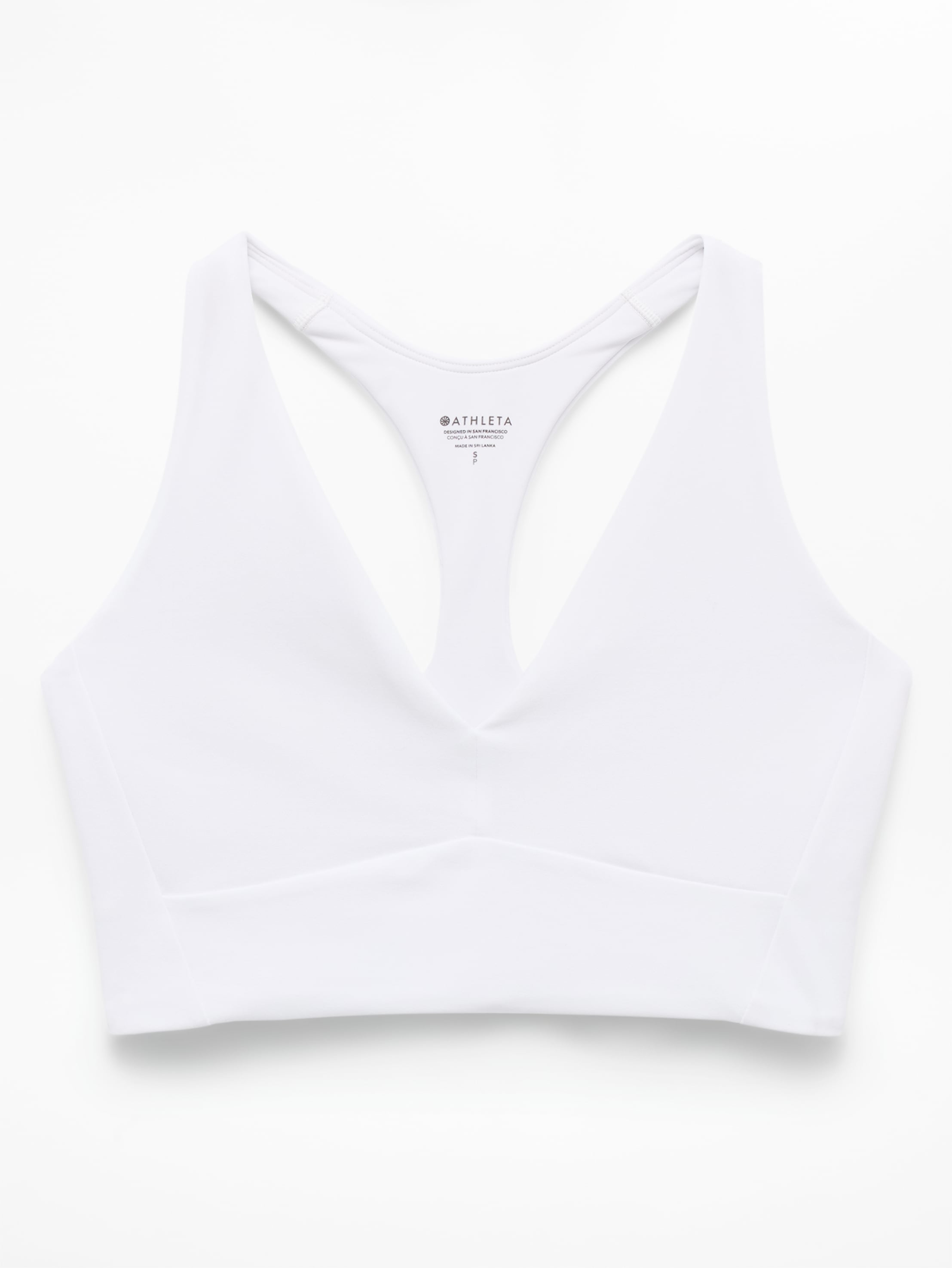 Athleta Transcend Longline Bra A-C - White (Bright White) - 864116002