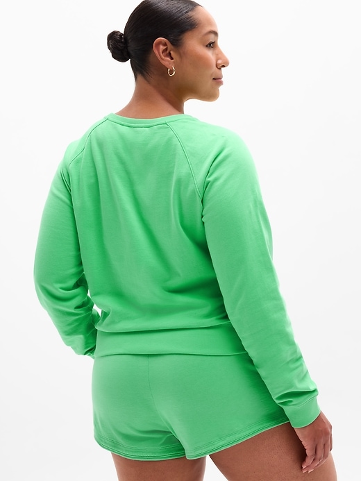 Image number 3 showing, Airy Cotton Terry Crew Sweatshirt