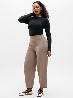 Endless High Rise Barrel Pant - Brown - image 5