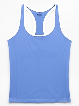 Athleta Momentum Flex Tank - Blue (Waterfall/White)
