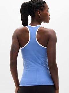 Athleta Momentum Flex Tank - Blue (Waterfall/White)