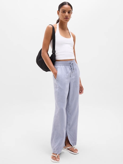 Image number 2 showing, Retreat Linen High Rise Wide Leg Pant
