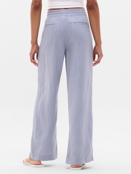 Image number 3 showing, Retreat Linen High Rise Wide Leg Pant