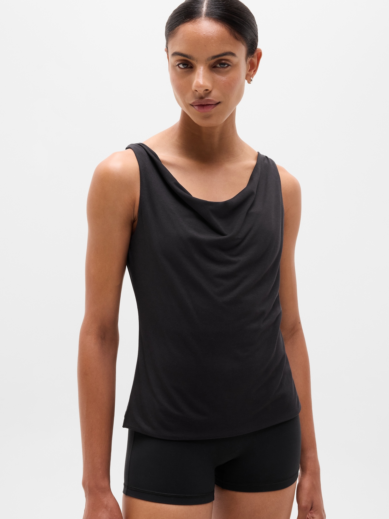 Женский топ Athleta Dream Drape, цвет: Чёрный