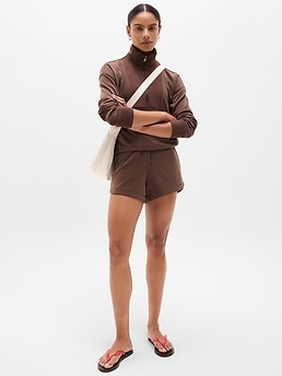 Seasoft Rib 1/4 Zip Popover - Brown - image 2