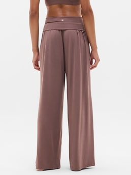 Dream Drape Mid Rise Pant - Brown - image 3