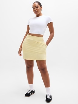 Tee Time High Rise 17" Skort - Yellow - image 4