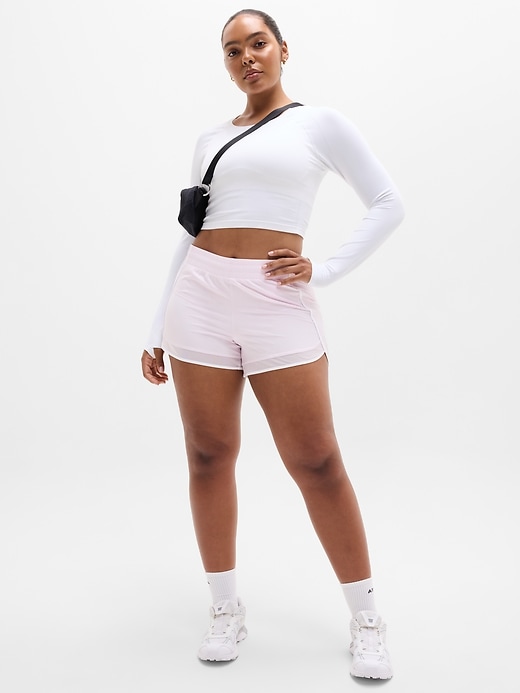 Image number 5 showing, Mesh Racer Run Mid Rise 4" Short