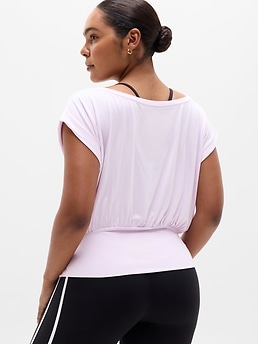 Athleta Dream Drape Tee - Pink (Ballet)
