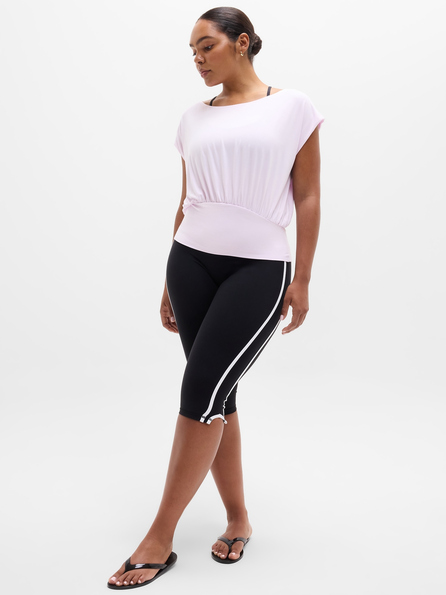 Athleta Dream Drape Tee - Pink (Ballet)