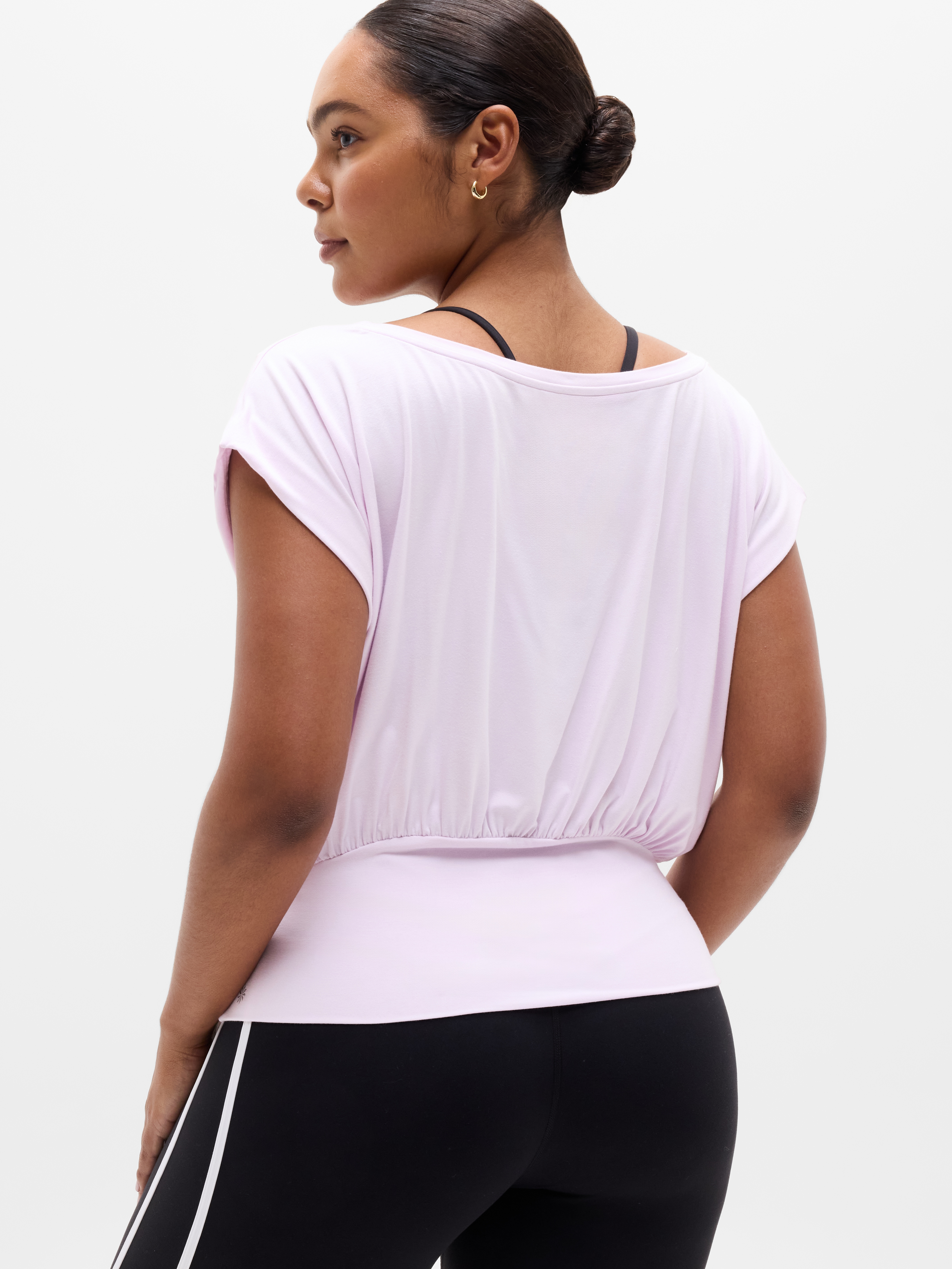 Athleta Dream Drape Tee - Pink (Ballet)