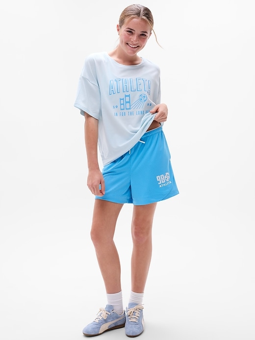 Image number 2 showing, Athleta Girl Gamechanger Mesh 4" Short