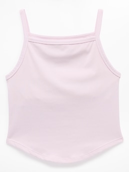 Athleta Signature Rib Apron Support Top - Pink (Ballet)
