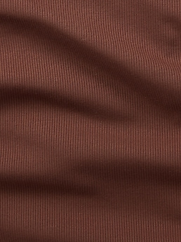 Signature Rib Apron Dress - Brown - image 3