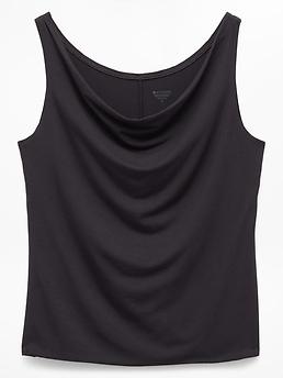 Athleta Dream Drape Tank - Black (Black)