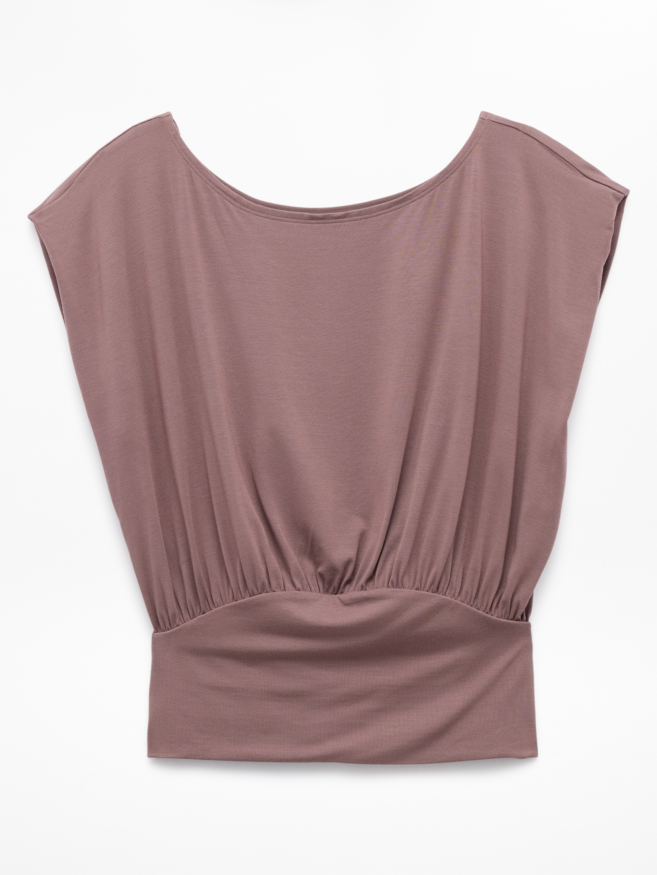 Athleta Dream Drape Tee - Brown (Driftwood)