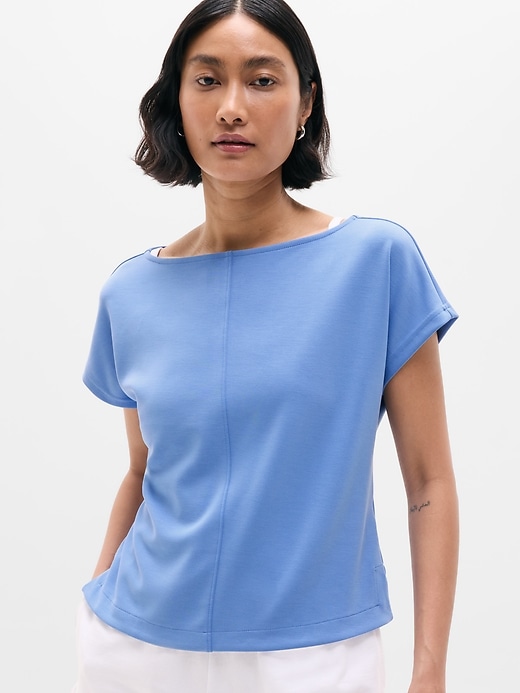 Image number 1 showing, Seasoft Boat Neck Tee