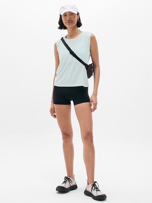 Image number 5 showing, Getaway Linen Blend Muscle Tank