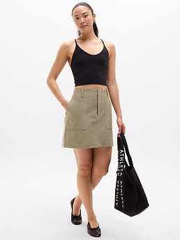 Skyline Mid Rise Skirt - Green - image 4