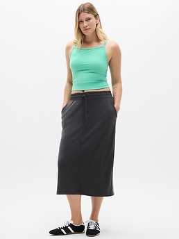 Seasoft Midi Skirt - Black - image 4