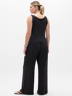 Athleta Dream Drape Tank - Black (Black)