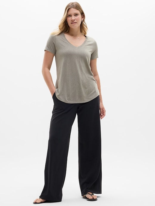 Image number 6 showing, Breezy Scoop V-Neck Tee