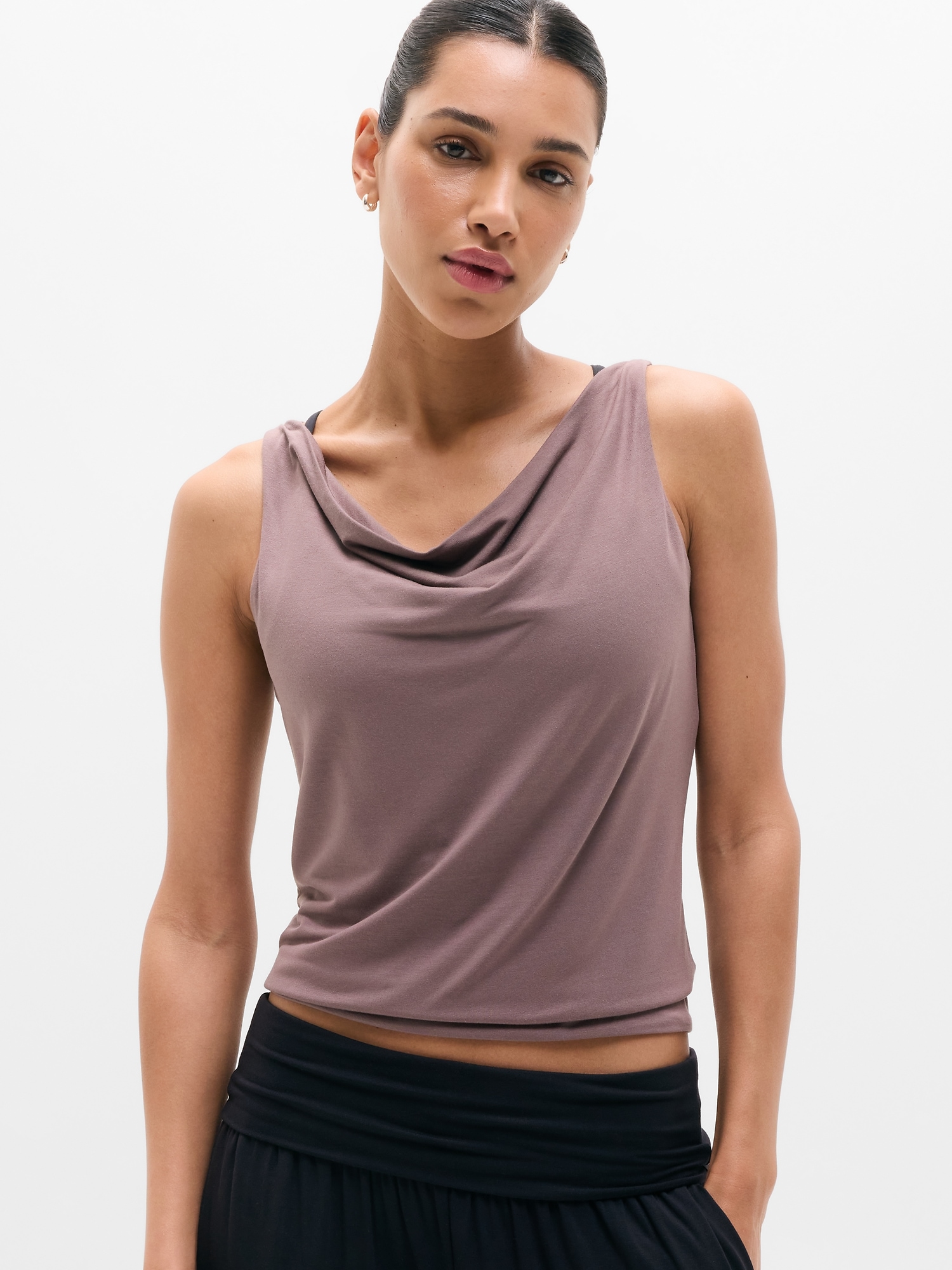 Dream Drape Tank - Brown
