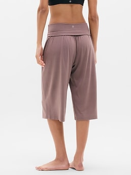 Dream Drape Mid Rise Crop Pant - Brown - image 3
