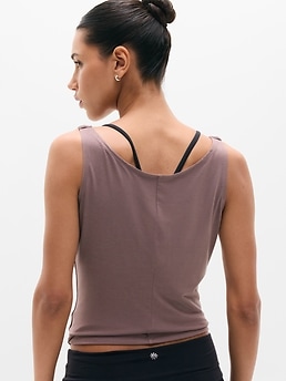 Dream Drape Tank - Brown - image 3