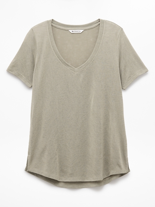 Image number 8 showing, Breezy Scoop V-Neck Tee