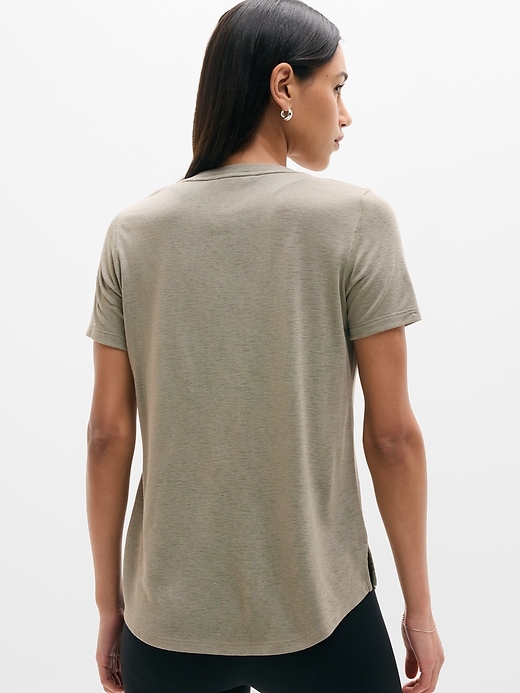Image number 3 showing, Breezy Scoop V-Neck Tee