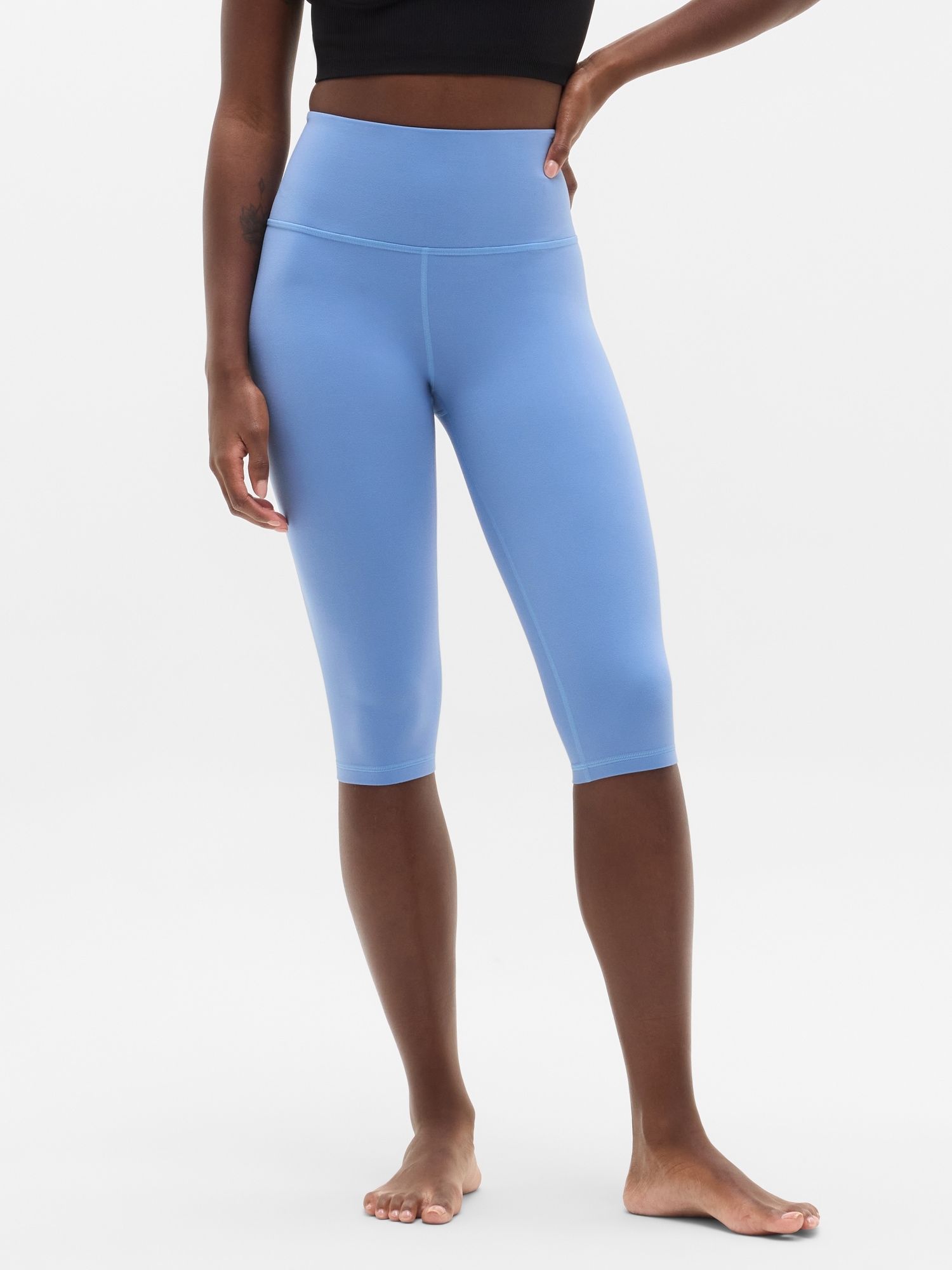 Elation Ultra High Rise Crop - Blue