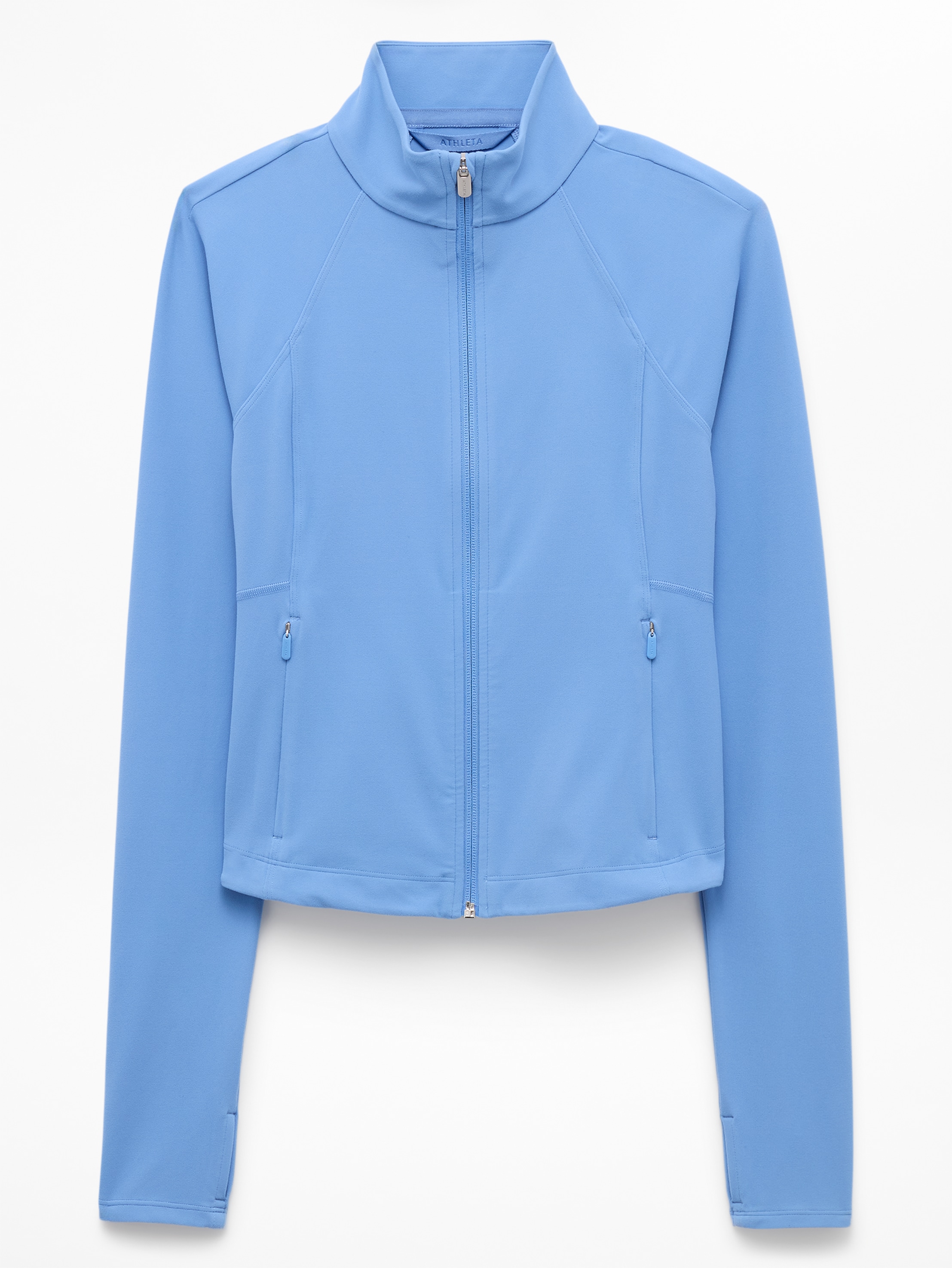 Athleta Salutation Crop Jacket - Blue (Waterfall)