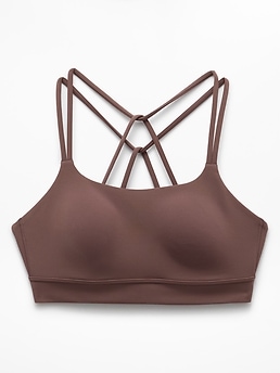 Athleta Perfect Form Sports Bra A-C - Brown (Driftwood) - 626672202