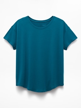 Athleta Move With Ease Tee - Green (Coastal Teal)