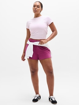 Signature Rib Crop Tee - Pink - image 5
