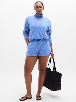 Seasoft Rib 1/4 Zip Popover - Blue - image 2