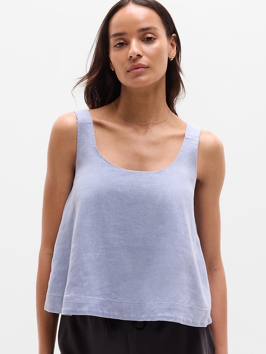 Image number 1 showing, Retreat Linen Tank