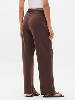 Seasoft Mid Rise Straight Pant - Brown - image 3