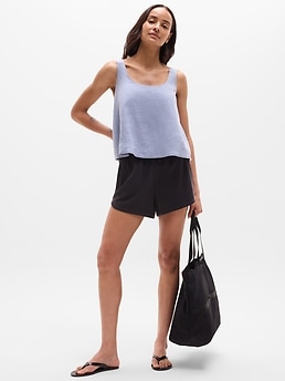 Retreat Linen Tank - Blue - image 2