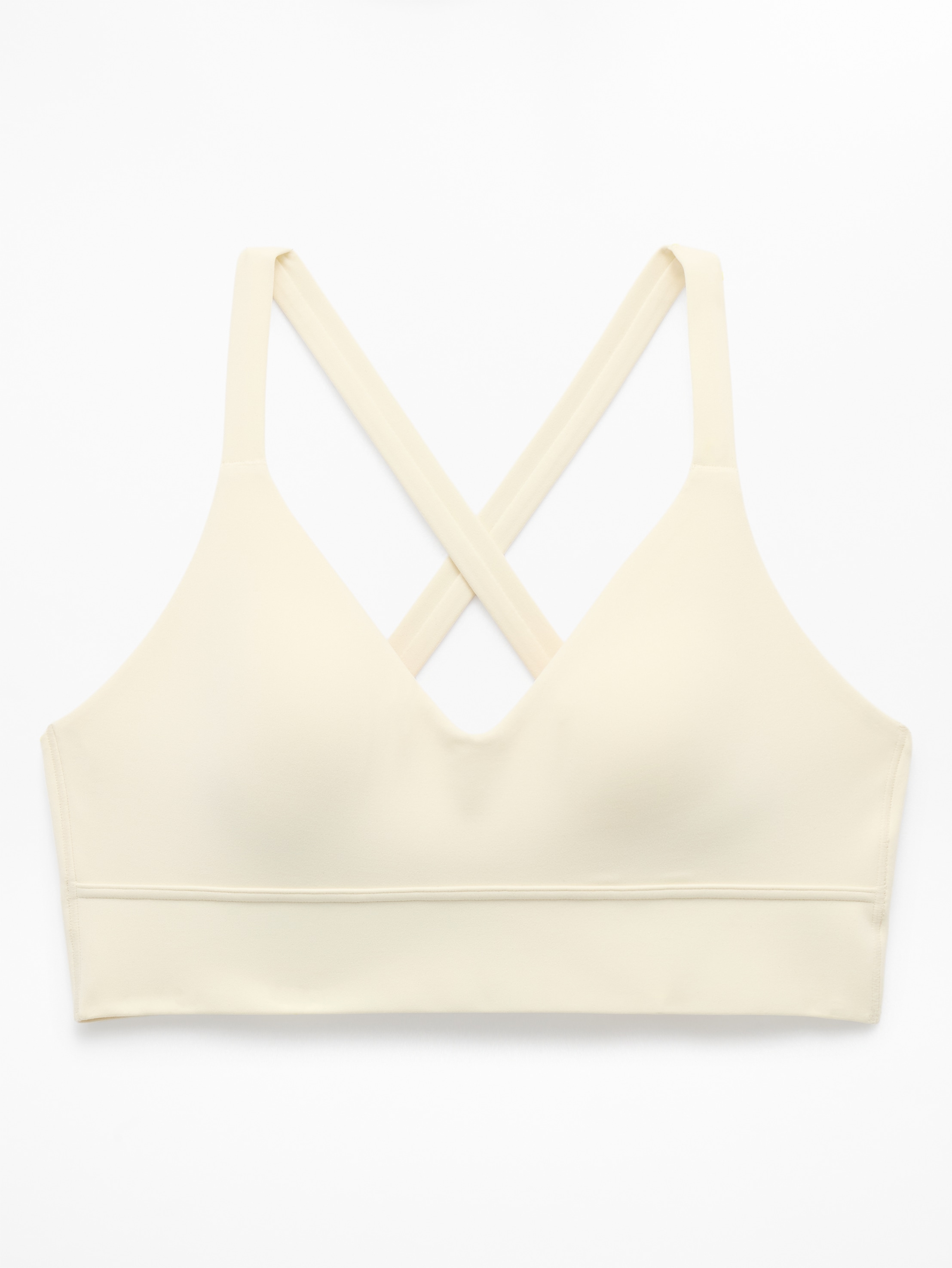 Athleta Perfect Form Longline Bra A-C - Beige (Pearl)
