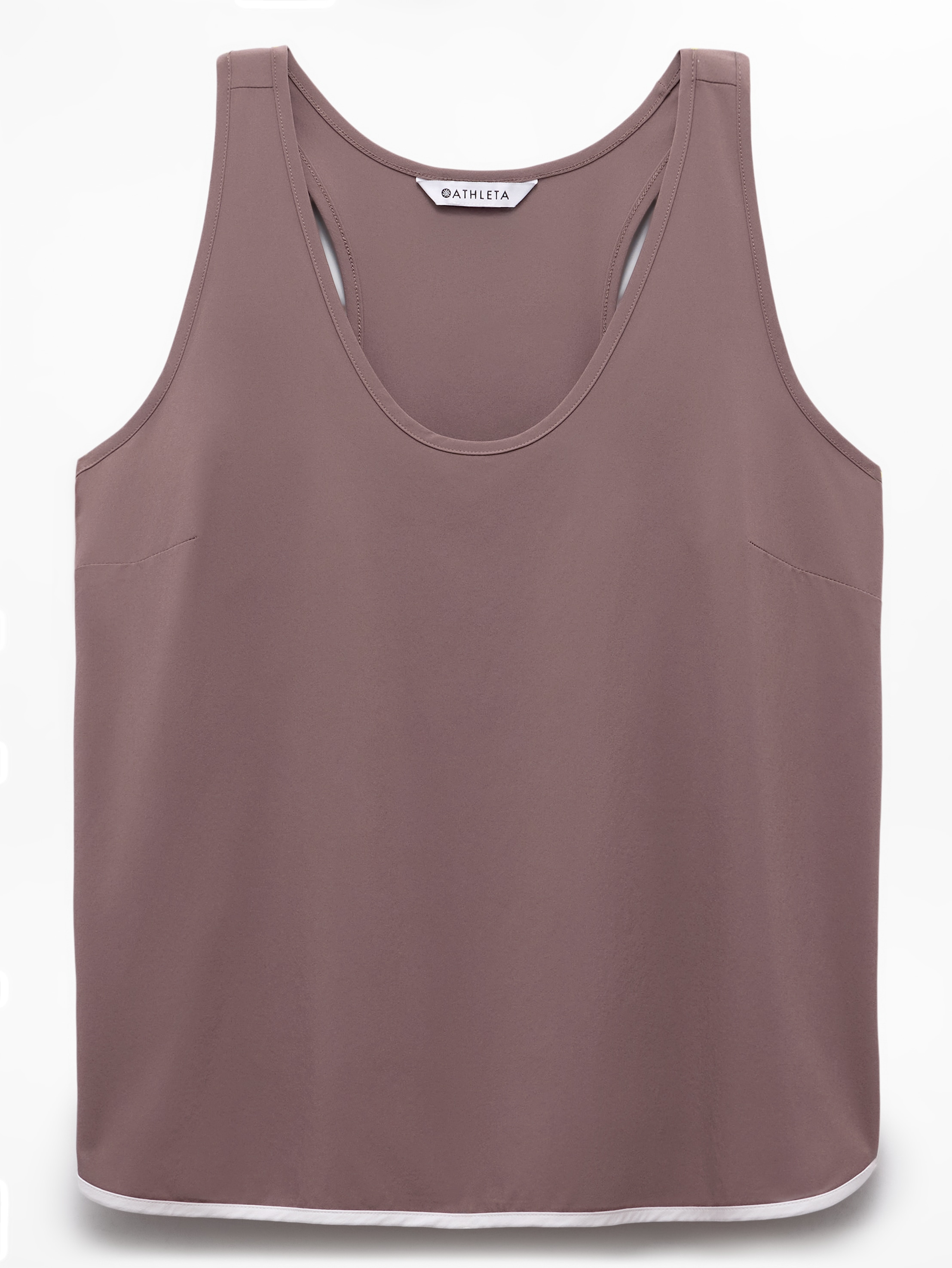 Athleta Journey Tank - Brown (Driftwood/White)