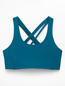 Athleta Circuit Train Sports Bra A-C - Green (Coastal Teal)