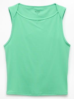 Athleta Transcend Open Back Muscle Tank - Green (Palmetto)